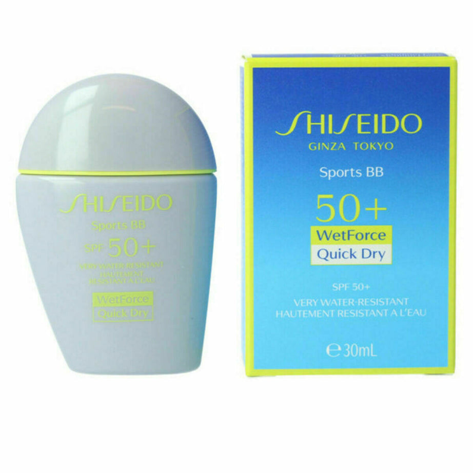 Base de Maquillage Crémeuse Sports BB Shiseido Sports BB SPF50+ SPf 50+ Very Dark Spf 50 30 ml (30 ml)