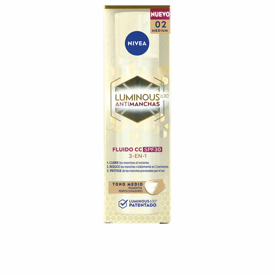 CC Cream Nivea LUMINOUS 630º Moyen Spf 30 40 ml