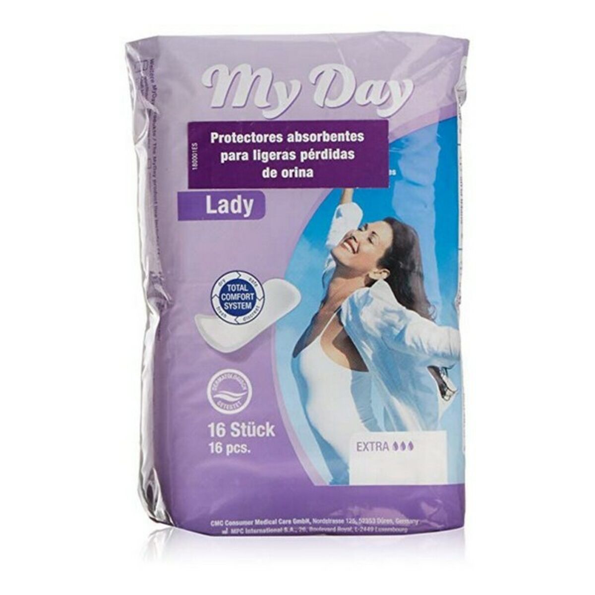Compresses pour Incontinence Extra My Day My Day (16 uds) 16 Unités (Parapharmacie)