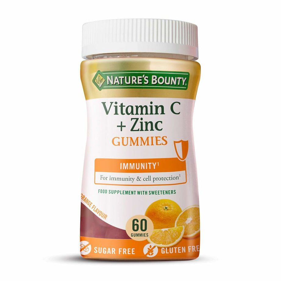 Supplément Alimentaire Nature's Bounty Bonbons gélifiés Vitamine C Zinc Orange 60 Unités