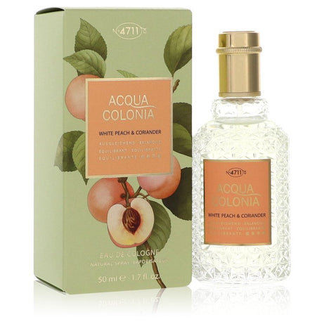 4711 Acqua Colonia White Peach &amp; Coriander Eau De Cologne Spray (Unisexe) Par 4711